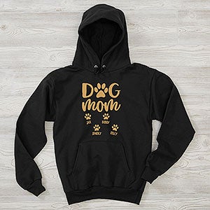 Dog Mom Personalized Hanes Adult Hooded Sweatshirt