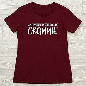 My Favorite People Call Me Grandma Personalized Next Level Ladies Fitted Tee