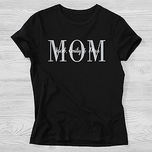 Mom Personalized Hanes Ladies Fitted Tee