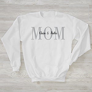 Mom Personalized Hanes Crewneck Sweatshirt