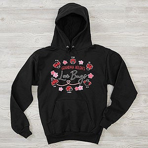 Grandma's Love Bugs Personalized Hanes Adult Hooded Sweatshirt