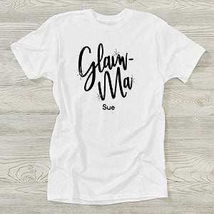 Glam-ma Personalized Hanes Ladies T-Shirt