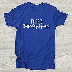 Family Birthday Personalized Hanes Adult T-Shirt