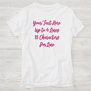 Write Your Own Personalized Hanes Ladies Fitted Tee