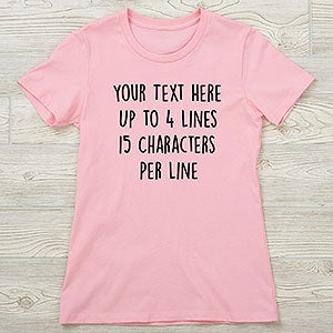 Write Your Own Personalized Next Level Ladies Fitted Tee
