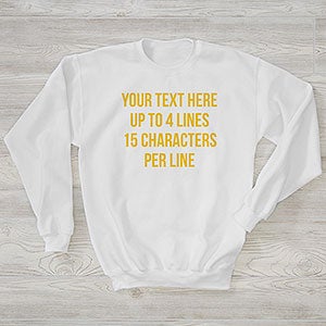 Write Your Own Personalized Hanes Ladies Crewneck Sweatshirt