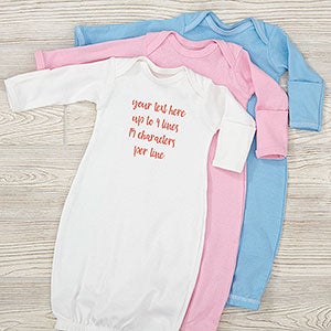 Write Your Own Personalized Baby Gown