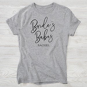 Classic Elegance Bridal Party Personalized Hanes Ladies Fitted Tee