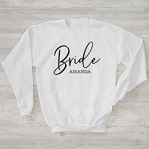 Classic Elegance Bridal Party Personalized Hanes Crewneck Sweatshirt