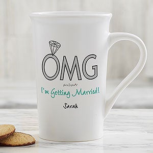 OMG I'm Getting Married philoSophie's Personalized Latte Mug