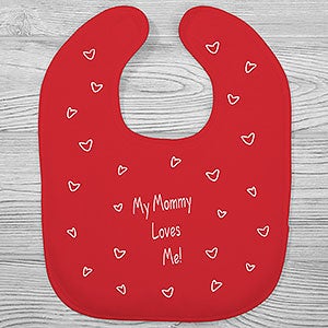 Somebody Loves Me Personalized Baby Bib