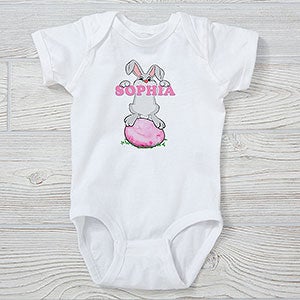 Bunny Love Personalized Easter Baby Bodysuit