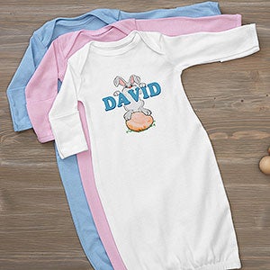 Bunny Love Personalized Easter Baby Gown
