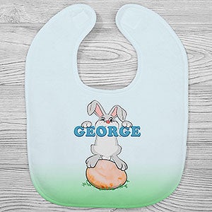 Bunny Love Personalized Easter Baby Bib