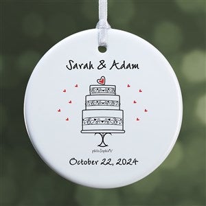 Wedding Celebration philoSophie's Personalized Ornament - 1 Sided Glossy