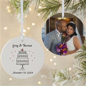 Wedding Celebration philoSophie's Personalized Ornament - 2 Sided Matte