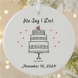 Wedding Celebration philoSophie's Personalized Ornament - 1 Sided Matte