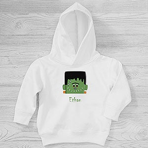 Freaky Frankie Personalized Halloween Toddler Hooded Sweatshirt