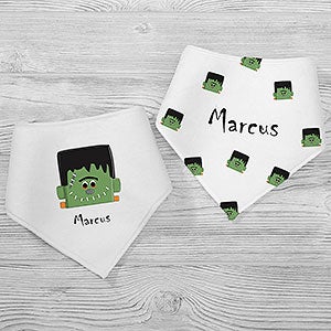 Freaky Frankie Personalized Bandana Baby Bibs