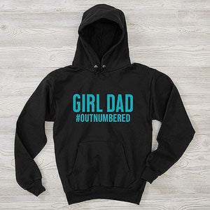 Girl Dad Personalized Hanes Adult Hooded Sweatshirt