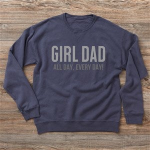 Girl Dad Personalized Hanes Adult ComfortWash Sweatshirt
