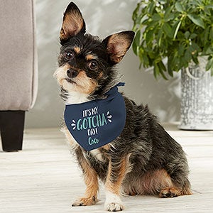 Gotcha Day Personalized Dog Bandana - Small