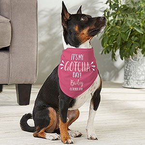 Gotcha Day Personalized Dog Bandana - Medium