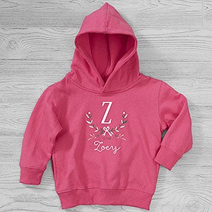Girly Chic Personalized Toddler Hooded Sweatshirt