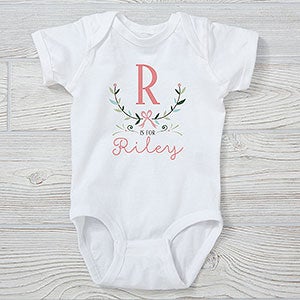 Girly Chic Personalized Baby Bodysuit