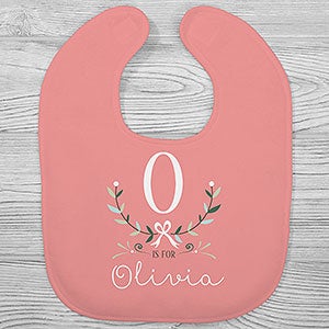 Girly Chic Personalized Baby Bib