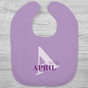 Alphabet Fun Personalized Baby Bib