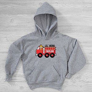 Jr. Firefighter Personalized Hanes Kids Hooded Sweatshirt