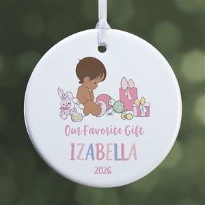 Precious Moments Our Favorite Gift Baby Girl Ornament - 1 Sided Glossy