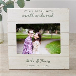 It All Began With... Personalized Shiplap Picture Frame 5x7 Horizontal