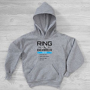 Ring Bearer Personalized Hanes Kids Hooded Sweatshirt