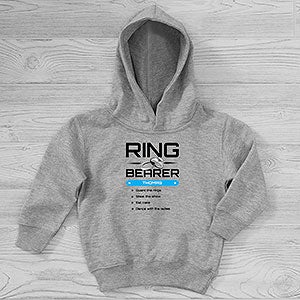 Ring Bearer Personalized Toddler Hooded Sweatshirt