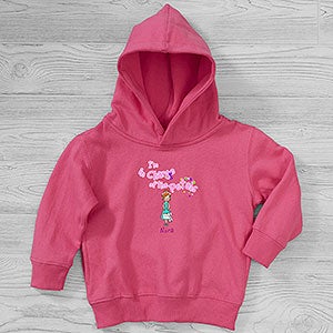 Our Flower Girl Personalized Toddler Hooded Sweatshirt
