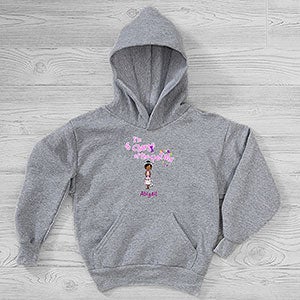 Our Flower Girl Personalized Hanes Kids Hooded Sweatshirts