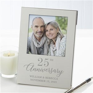 Anniversary Personalized Silver Picture Frame