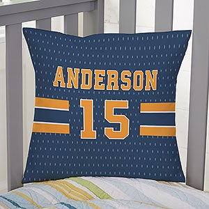 Sports Jersey Personalized 14" Throw Pillow-29661-S