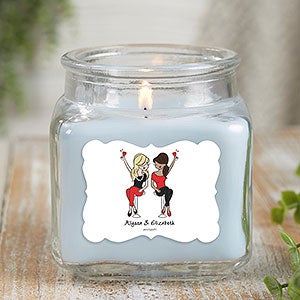 Best Friends philoSophie's Personalized 10oz Crystal Waters Candle Jar