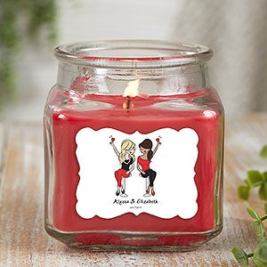 Best Friends philoSophie's Personalized 10oz Cinnamon Spice Candle Jar