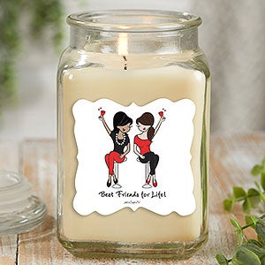 Best Friends philoSophie's Personalized 18oz Vanilla Bean Candle Jar