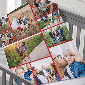 Photo Collage For Baby Personalized 30x40 Fleece Photo Blanket