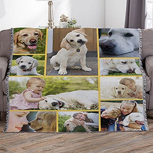 Photo Gallery For Pet Personalized 56x60 Woven Throw