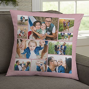 Photo Collage For Her Personalized 18-inch Velvet Throw Pillow