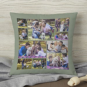 Photo Collage For Pet Personalized 14-inch Velvet Throw Pillow