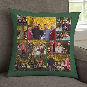 Photo Collage For Grandparents Personalized 14-inch Velvet Throw Pillow