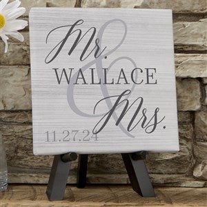 Married Couple Personalized Mini Canvas Print 5x5