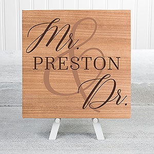 Married Couple Personalized Canvas Print 8x8